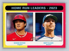 Home Run Leaders - 2023 (Shohei Ohtani / Matt Olson) #307 2024 Topps Heritage - £1.48 GBP