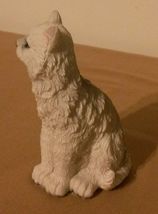 White Grumpy Cat Figurine blue eyes Kitten animal pet statue 4" Resin image 5