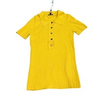 Universal Standard USSW1641 Jacqueline Polo Sweater Yellow Size 4XS US 0... - $47.52