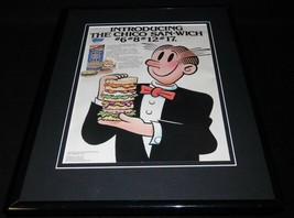 Blondie Dagwood 1987 Chico San Rice Cakes Framed 11x14 ORIGINAL Advertis... - $34.64