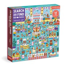 Mudpuppy Chocolate Shop 500 Piece Search and Find Family Puzzle - £9.61 GBP