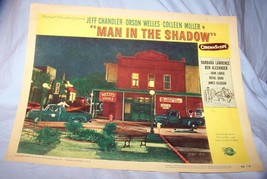 Vintage Man in the Shadow Lobby Card-14 by 11 inches-Jeff Chandler - $20.57 CAD
