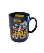 Walt Disney World 2015 Cobalt Blue Coffee Mug Authentic Disney Parks READ  - £14.02 GBP