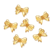 30Pcs/Lot 14x18mm Bowknot Transparent Bow Spacer Beads Earrings -Clear o... - $1.72