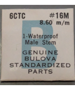 NOS NEW Genuine Bulova Male Post #16M Watch Part - Various Cal. - $290.38 MXN+