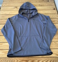 REI Men’s 1/4 Zip Hoodie Top Jacket size M Grey CB - £13.15 GBP