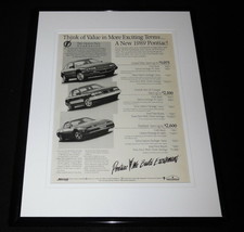 1989 Pontiac Grand Prix 11x14 Framed ORIGINAL Advertisement - £27.21 GBP