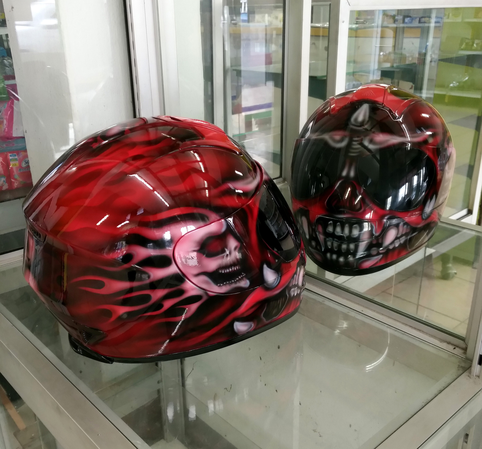 CASQUE MOTO PREDATOR CUSTOM NOIR