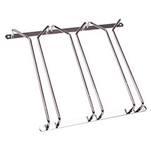 Bartender Glass Stemware Rack 28cm (Chrome) - Triple - £31.75 GBP