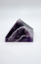 Dream Amethyst Pyramid, Hand Card Polished Crystal Pyramid, Crystal Energy  - $24.74