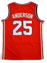 Nick Anderson Fighting Illinois College Basketball Jersey Sewn Orange Any Size image 2