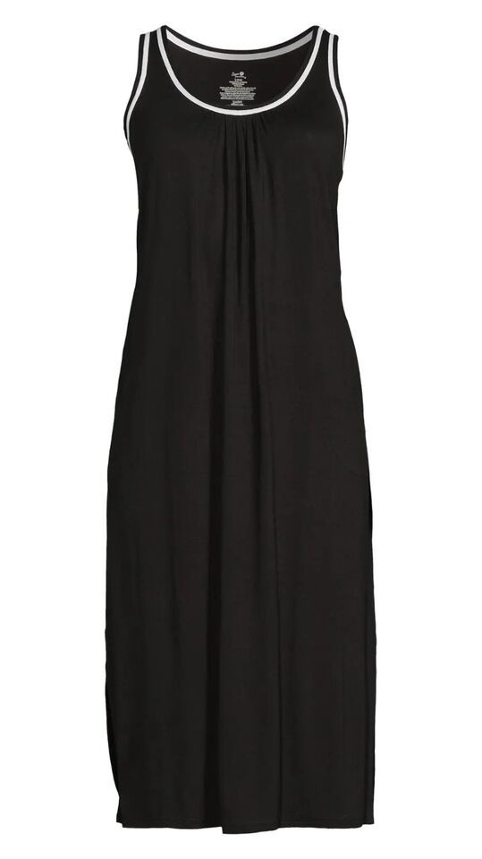 Secret Treasures ~ Black ~ Midi Night Gown ~ Knit ~ Size SMALL (4-6) - $22.44