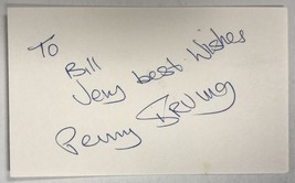 Penny Irving Signed Autographed 3x5 Index Card #2 - £11.99 GBP
