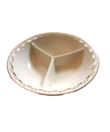 Lenox Matelasse Pierced Divided Vegetable Bowl Bone China 9.5&quot; W Made in... - $36.60 CAD