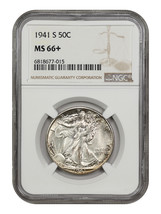 1941-S 50C NGC MS66+ - £1,448.60 GBP