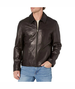 Cole Haan Men&#39;s Smooth Genuine Leather Collar Jacket - $294.19 CAD
