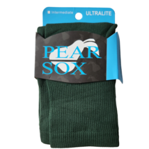 Pearsox Ultralite Medium Tube Socks Forest Green Nylon Athletic Baseball... - $6.77 CAD