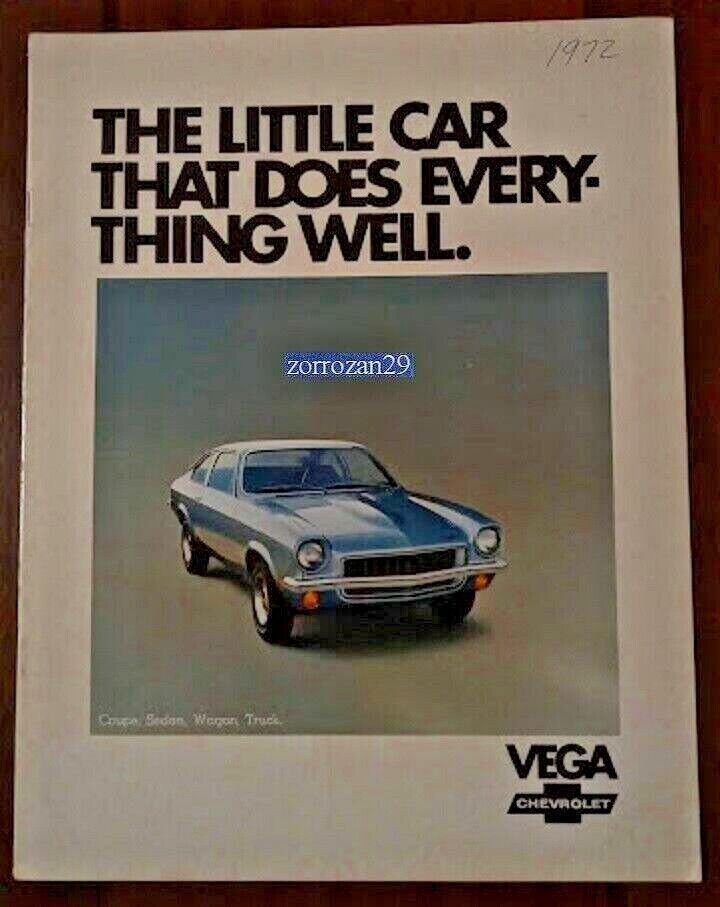 1972 CHEVROLET VEGA VINTAGE COLOR VERKAUFSPROSPEKT - ÜBERARBEITET - TOLL... - $6.35