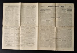 1932 may16 antique NEWSPAPER AVON GROVE TIMES avondale pa YARNALL oxford... - £37.76 GBP