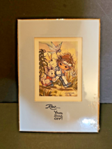 Vintage Jody Bergsma 1981 Art Print RUN YOUR BUNS OFF 6113/7500 Signed Matted - $27.68