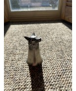 VINTAGE PEWTER ALUMINUM WOLF FOX SADDLE STIRRUP CUP METAL JIGGER - $75.35 CAD