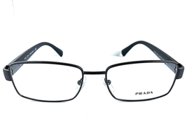 New PRADA VPR5R3 Black Rx 54mm Rectangular Men&#39;s Eyeglasses Frame #7 - $189.99