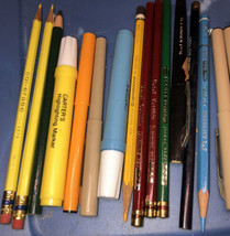 Faber Castell, Berol, Bic Etc. Lot Of Vintage Erasers, Markers &amp; Pencils - $12.62