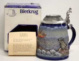 Bierkrug Beer Stein - The Beyer Wild Life Ocean Scene - with Box &amp; Certi... - £80.17 GBP