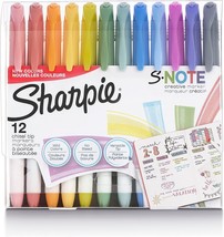 Sharpie S-Note Creative Markers, Highlighters, Assorted 12-Count, - £11.64 GBP