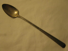 W.M. A. Rogers 1950 Banbury Pattern Silver Plated 7.5&quot; Iced Tea Spoon #3 - $6.00