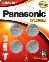 Panasonic CR2016 3.0 Volt Long Lasting Lithium Coin Cell Batteries in Child Resi - £6.39 GBP