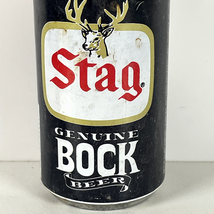 Stag Beer Can Genuine Bock Vintage Black 12oz Steel Can - $5.57