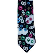 Anatomical Chart Co Eyeball Eye Doctor Novelty Print Men&#39;s Silk Neck Tie Necktie - £18.52 GBP