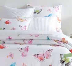 Pine Cone Hill Anne Selke Flutter 2pc Standard Shams 100% Cotton Nib Rare Find - £110.15 GBP