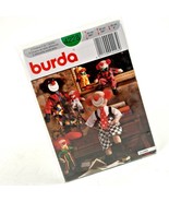 Burda Crafts 4228 Clown Stuffed Plush Sewing Pattern 25&quot; 13&quot; 8&quot; New Uncut - £15.57 GBP