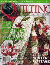 Mccall&#39;s Quilting Magazine, December 2003 Volume 10, Number 6 - $9.50