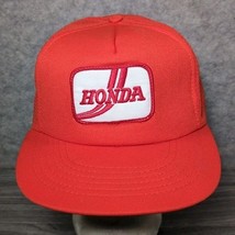 Vintage 1980’s Honda Patch Orange Hat Size L/XL Snap Back Trucker Cap New  - $36.00