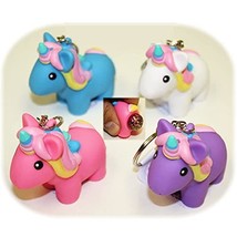 PooPoo Unicorn (Glitter Pooping Unicorns) Keychains Pink, Blue, Purple &amp;... - £7.81 GBP
