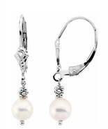 9914K Yellow or 14K White Gold Freshwater Cultured Pearl Leverback Earrings - $394.90 CAD