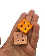1pc 30mm Handmade Square Ceramic Sewing Button Orange Coat Button 4 Holes - £6.25 GBP+