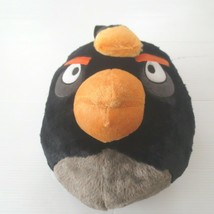 Kids Angry Birds Bomb The Black Bird 12” Plush Zippered Backpack - New - £6.38 GBP