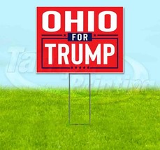 Ohio For Trump 18x24 Yard Sign With Stake Corrugated Bandit 2024 - £20.54 GBP+