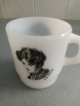 Vintage Fire King Milk Glass Coffee Mug Cup C D Gibson - Rare! - £25.06 GBP