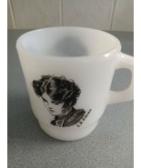 Vintage Fire King Milk Glass Coffee Mug Cup C D Gibson - Rare! - £25.52 GBP