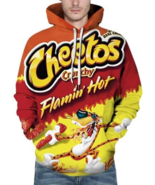 Flamin’ Hot Crunchy Cheetos Chester Cheetah Novelty Hoodie Sweatshirt Si... - $23.51
