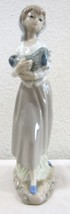 Vintage Cascade Young Girl Holding Dog Porcelain Figurine from Spain  - $904.19 MXN