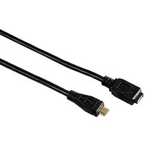 Hama 0.75m Micro USB 2.0 Extension Cable - Black  - $16.00