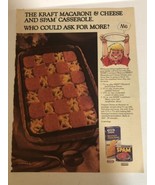 1979 Kraft Macaroni And Spam Vintage Print Ad Advertisement  PA2 - £6.26 GBP