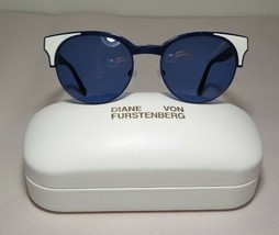 Diane von Furstenberg JOHANA DVF854S Navy New Women&#39;s Sunglasses - $197.01