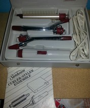 1984 Sunbeam CURLER-STYLER Ensemble 54-19A -MINT Condition With Store All Case - £12.50 GBP